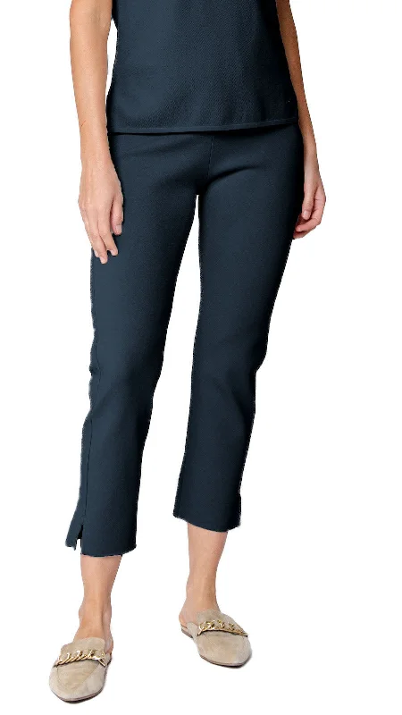 Alice Milano-Knit Slim Leg Pants; Dark Navy