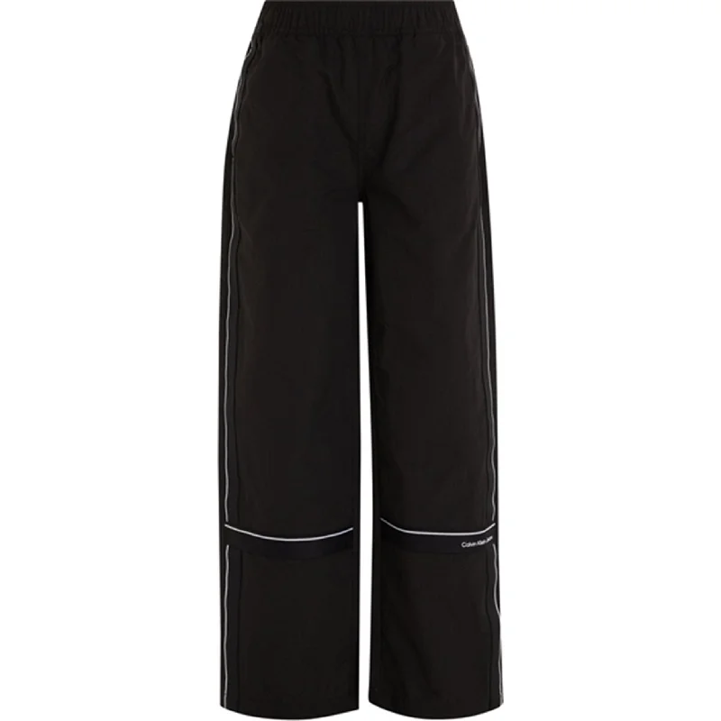 Calvin Klein Ripstop Tape Straight Pants Ck Black