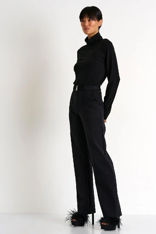 Elegant Belted Pants - 52367-52-800