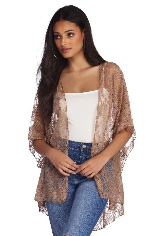 Flirty In Lace Kimono