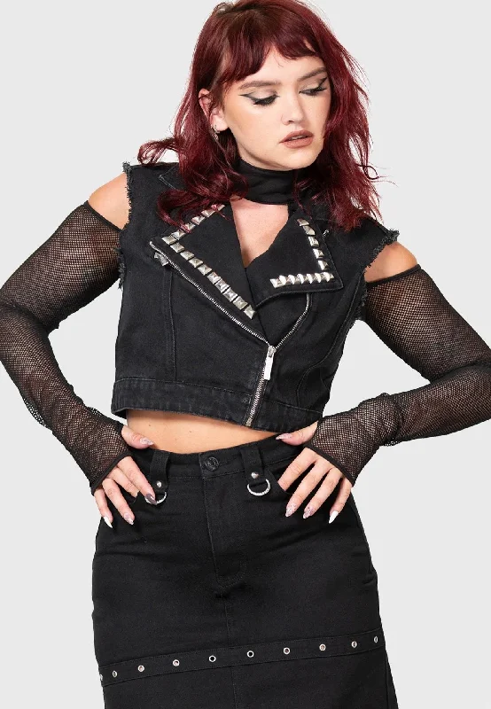 Killstar - Heaven2Hell Denim Black - Vest