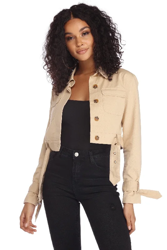 Let's Go Cropped Jacket