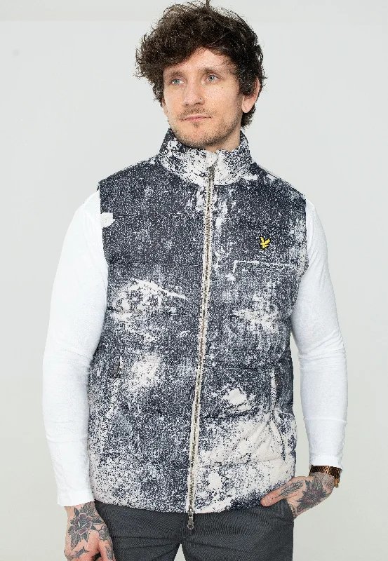 Lyle & Scott - Erosion Print Gilet Cove - Vest