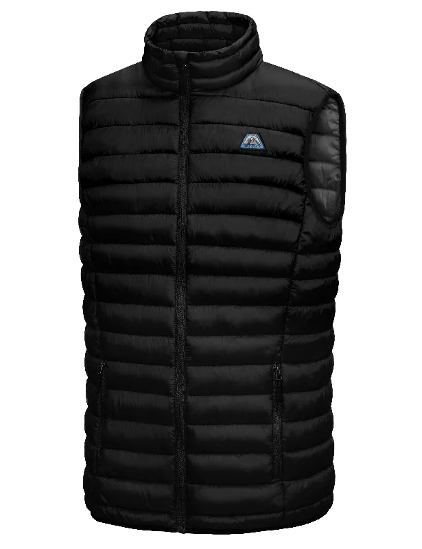 Men's Outdoor Puffer Vest – Warm, Sleeveless, with Recycled Insulation