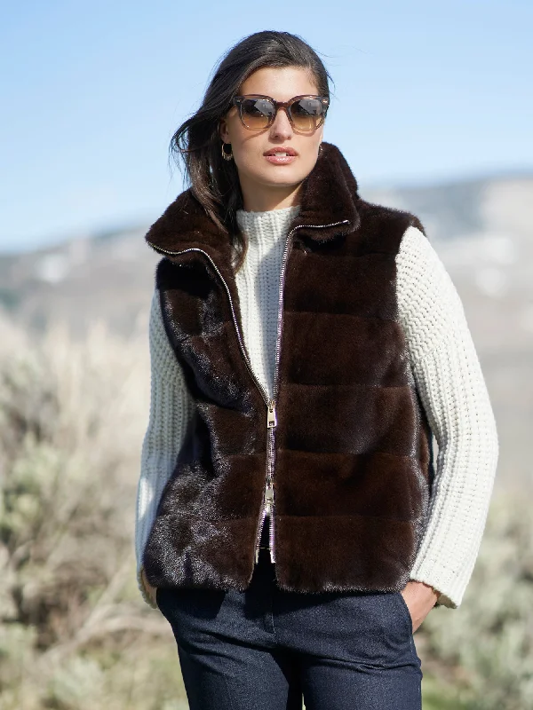 Sarah Mink Fur Vest