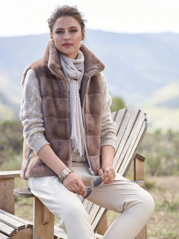 Sarah Mink Fur Vest