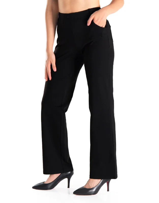 Wide Leg Yoga Dress Pants,4 Pockets