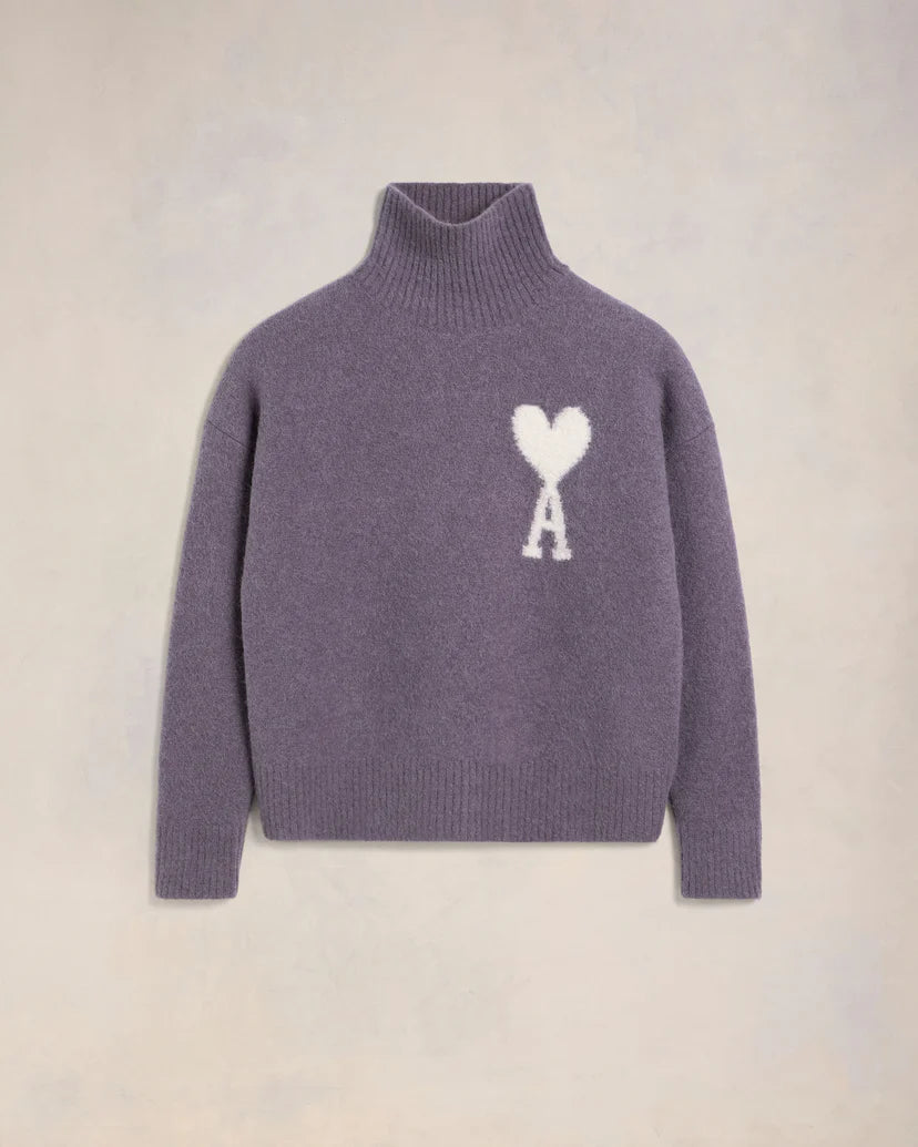 AMI OFF WHITE ADC SWEATER LILAC