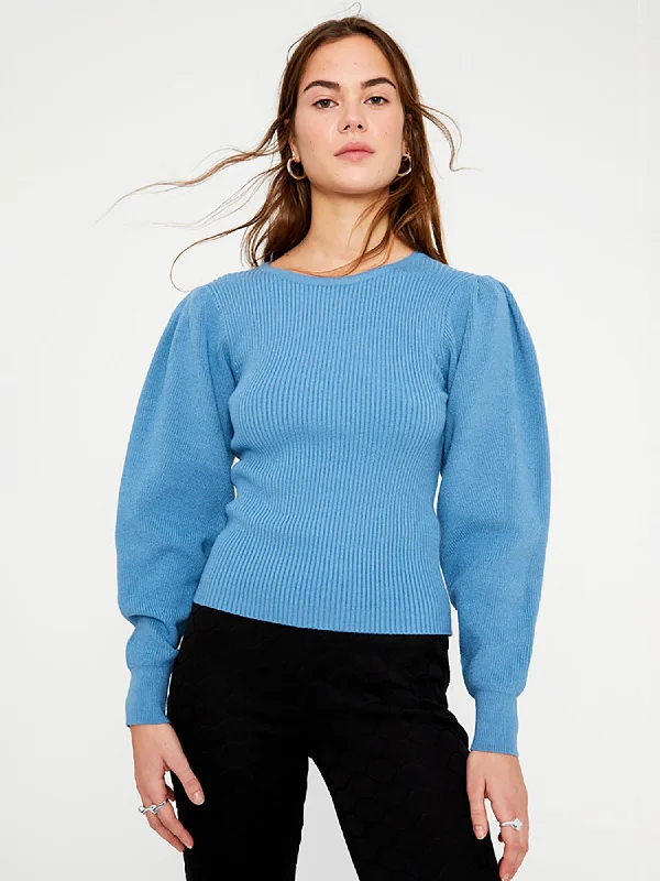 Wild Pony Ribbed Puff Sleeve Top