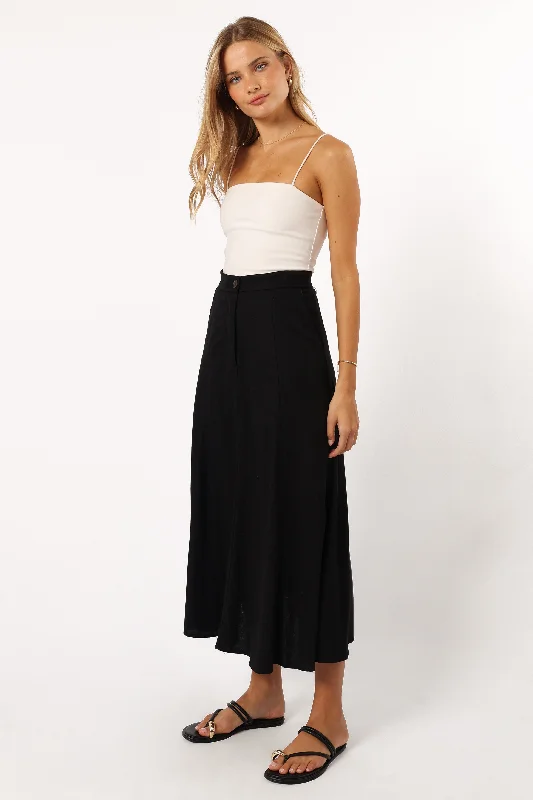 Odetta Maxi Skirt - Black