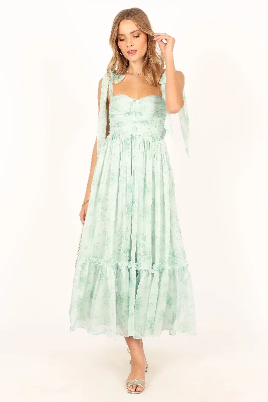 Floret Midi Dress - Sage