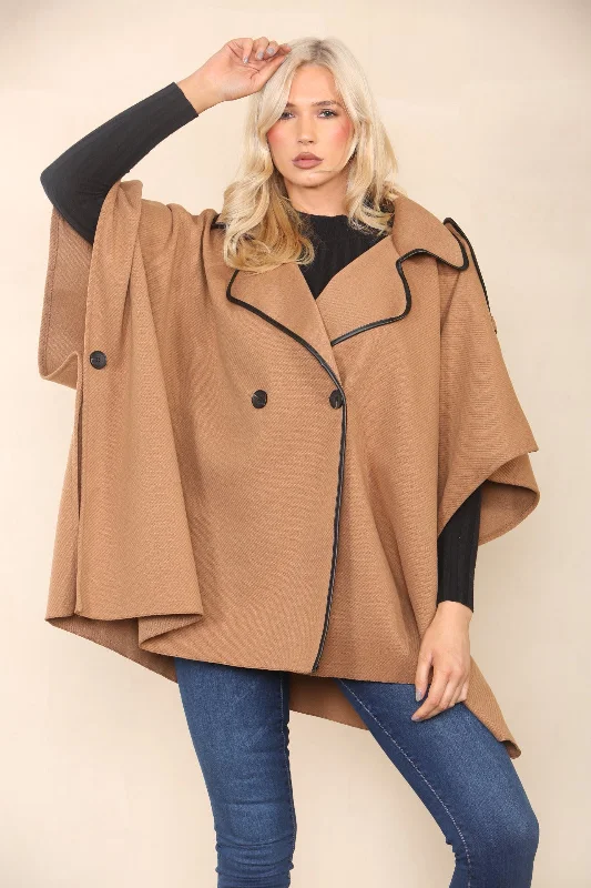 Oversized Button Detailed Jacket Coat