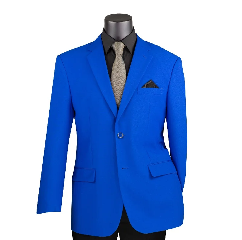 Conrad Collection: Royal Solid Color Single Breasted Regular Fit Blazer