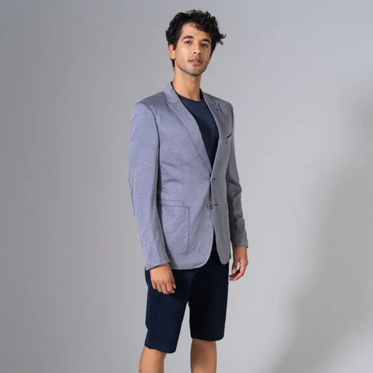 Midsummer Moon Grey Linen Blazer