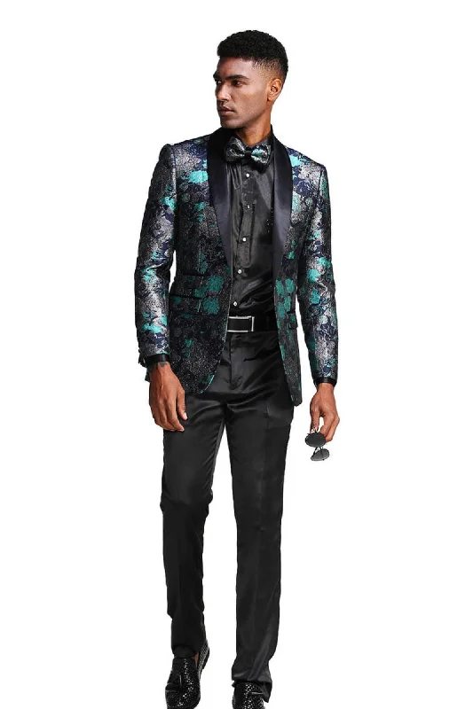 Treasured Collection: Single-Breasted 1-Piece Blazer In Turquoise