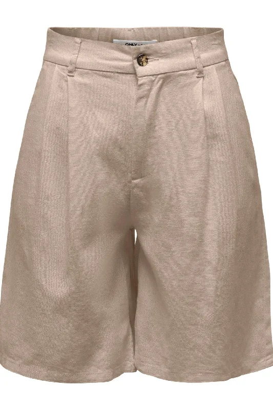 Caro High Waist Shorts - Oxford Tan