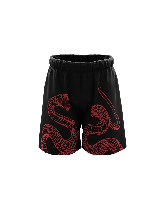 Mini-Pythonic Unisex Black Shorts