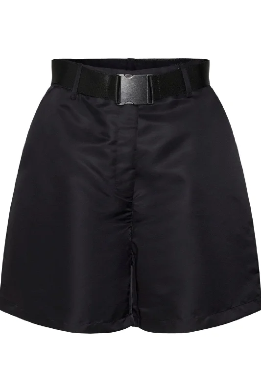 Neco High-Waist Shorts - Sort