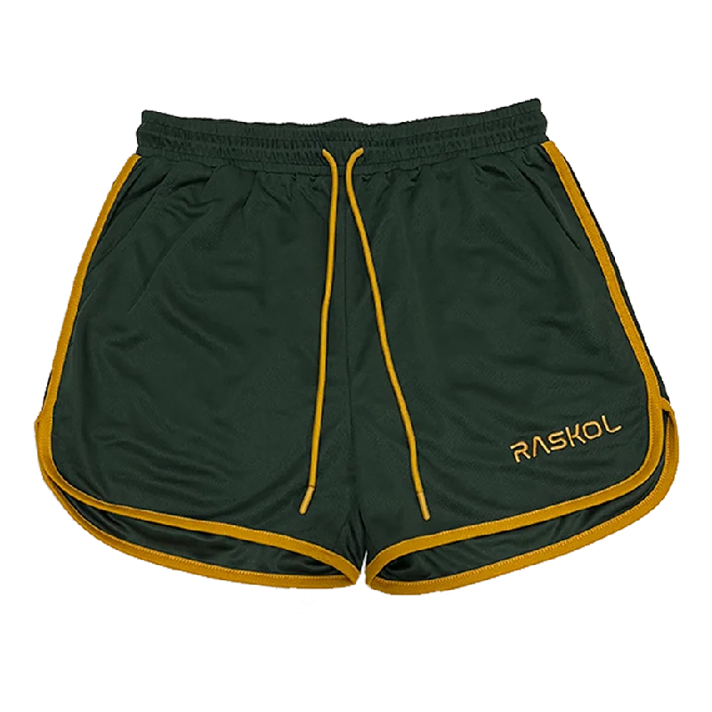 RASKOL Retro Hunter Green Classic Shorts (LIMITED EDITION)