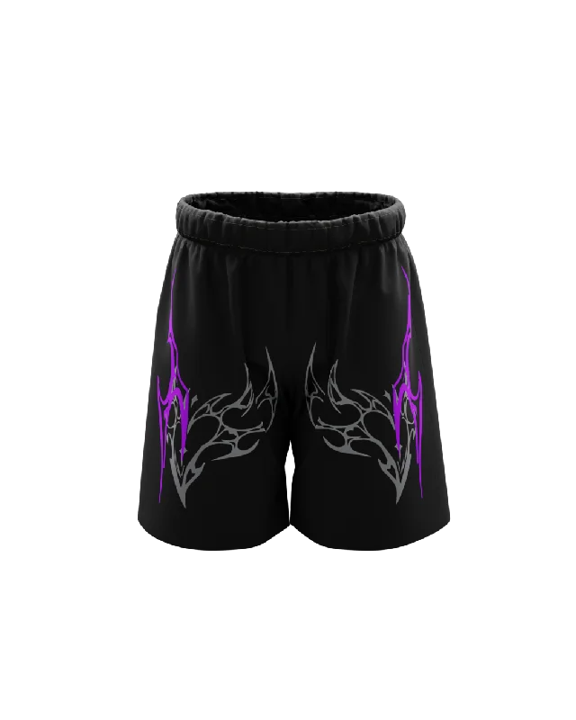 Lethal Unisex Black Shorts